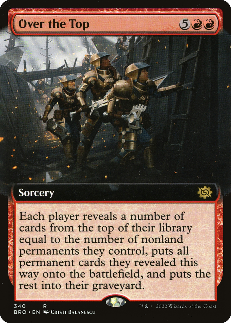 Over the Top (BRO-340) - The Brothers' War: (Extended Art)