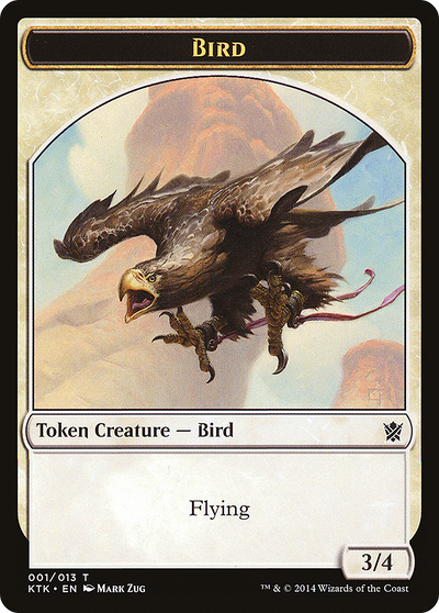 Bird (KTK-001) - Khans of Tarkir Tokens