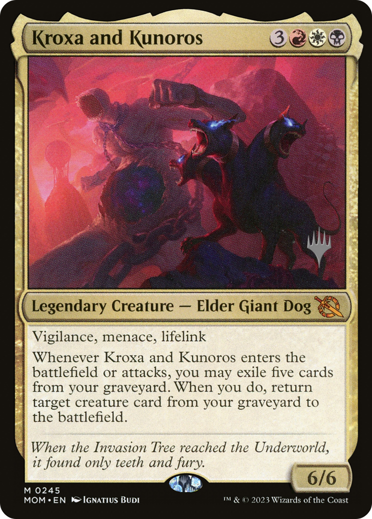 Kroxa and Kunoros (PPMOM-245P) - March of the Machine Promos Foil