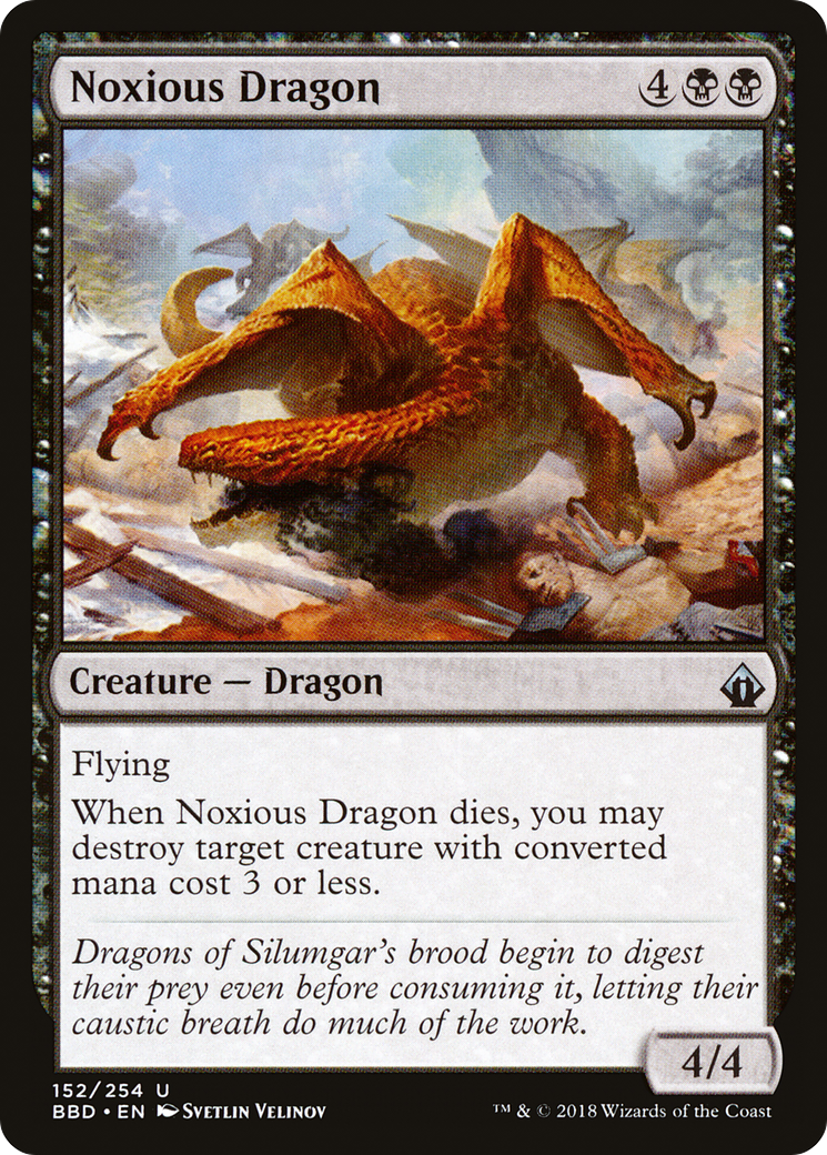 Noxious Dragon (BBD-152) - Battlebond Foil
