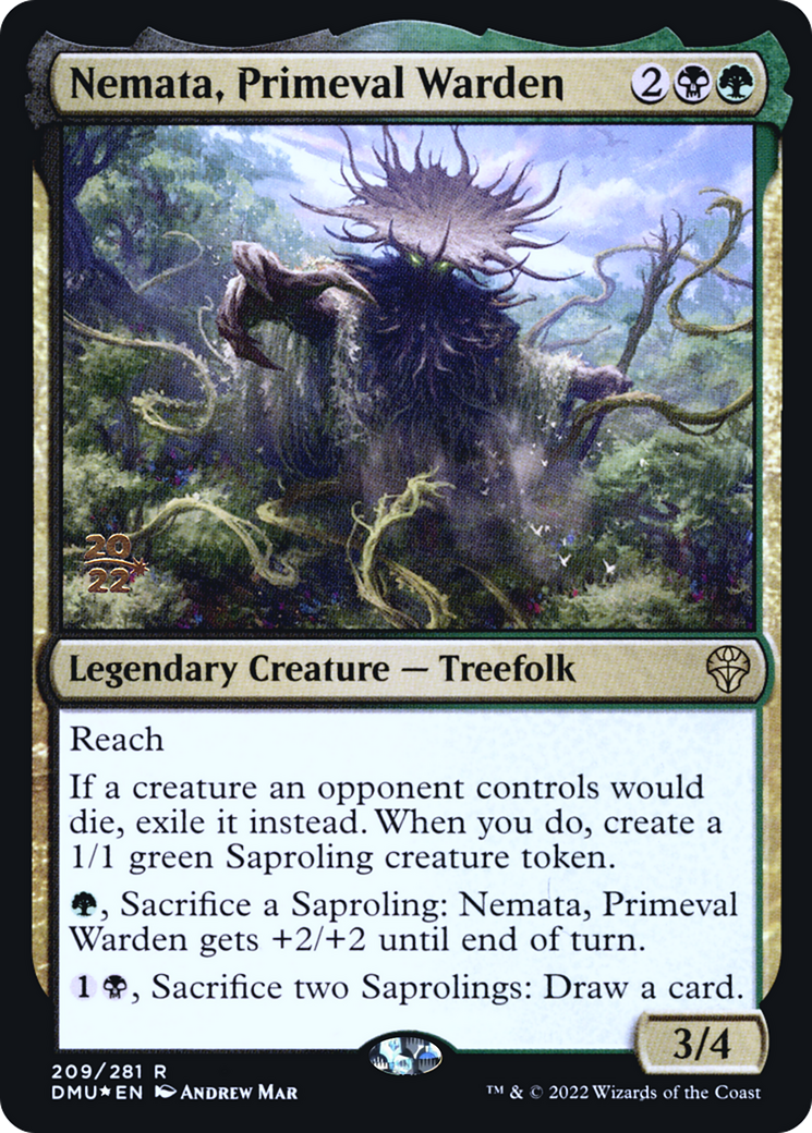 Nemata, Primeval Warden (PRE-209S) - Dominaria United Promos Foil