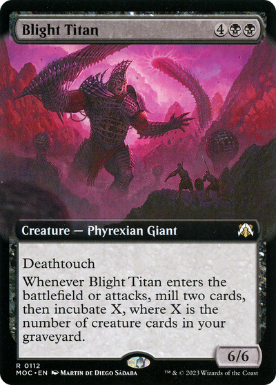 Blight Titan (MOC-112) - March of the Machine Commander: (Extended Art)