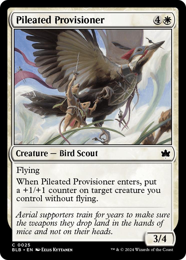 Pileated Provisioner (BLB-025) - Bloomburrow Foil