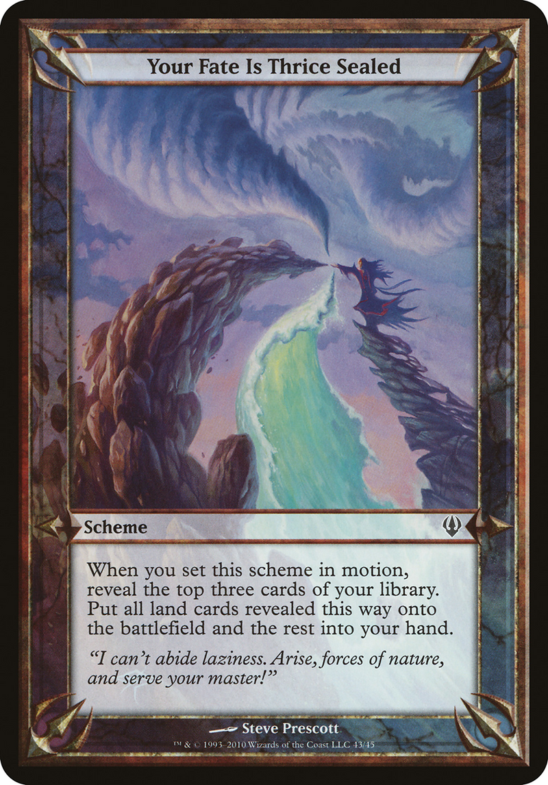 Your Fate Is Thrice Sealed (OVER-43★) - Archenemy Schemes