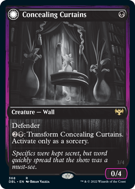 Concealing Curtains // Revealing Eye (DBL-368) - Innistrad: Double Feature: (Double Faced Transform) Foil