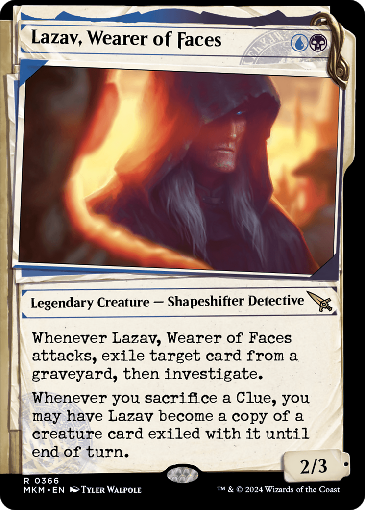 Lazav, Wearer of Faces (MKM-366) - Murders at Karlov Manor: (Showcase)