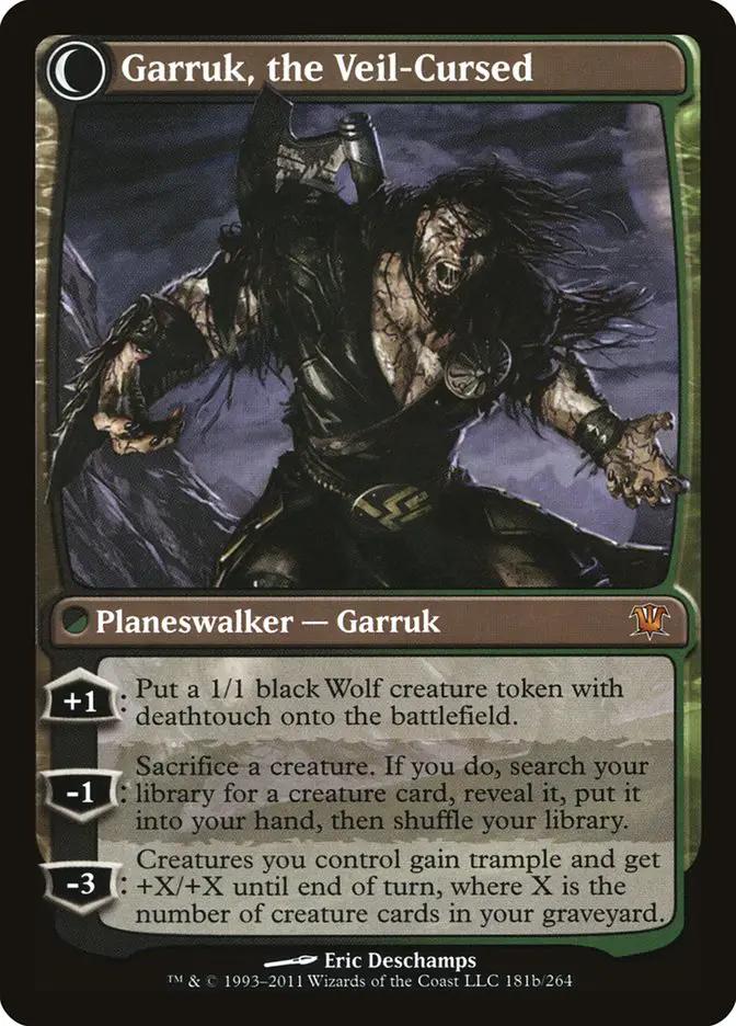 Garruk Relentless // Garruk, the Veil-Cursed (ISD-181) - Innistrad: (Double Faced Transform) Foil