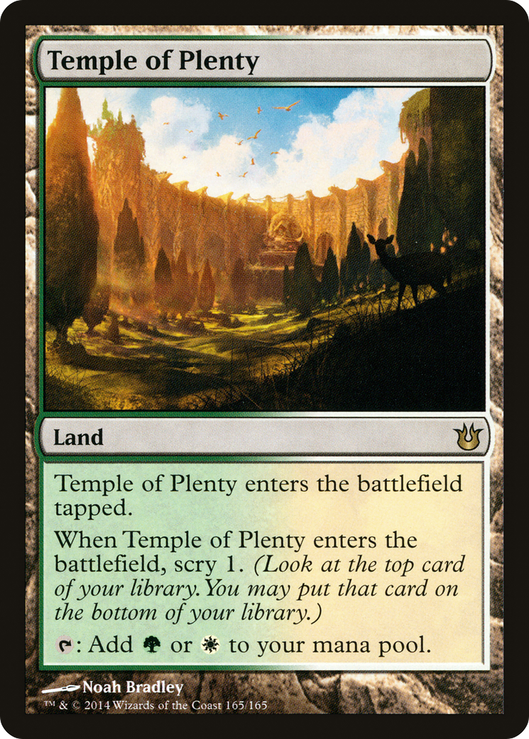 Temple of Plenty (BNG-165) - Born of the Gods Foil