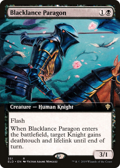 Blacklance Paragon (ELD-351) - Throne of Eldraine: (Extended Art)