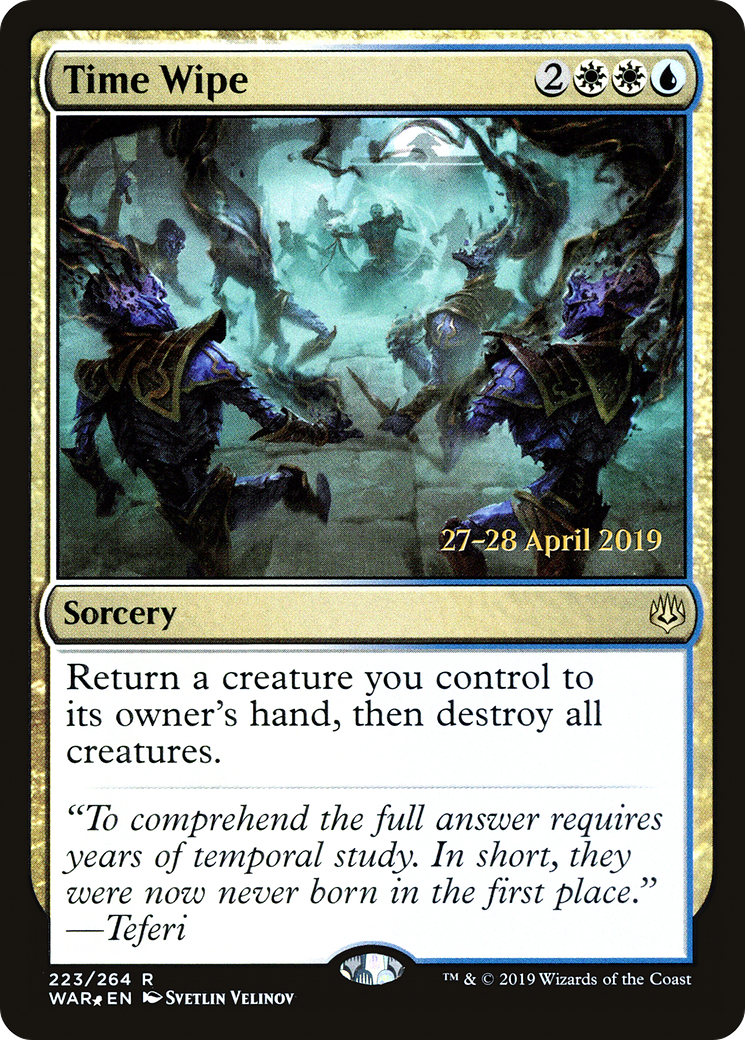 Time Wipe (PRE-223S) - War of the Spark Promos Foil