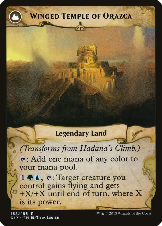 Hadana's Climb // Winged Temple of Orazca (RIX-158) - Rivals of Ixalan: (compasslanddfc)