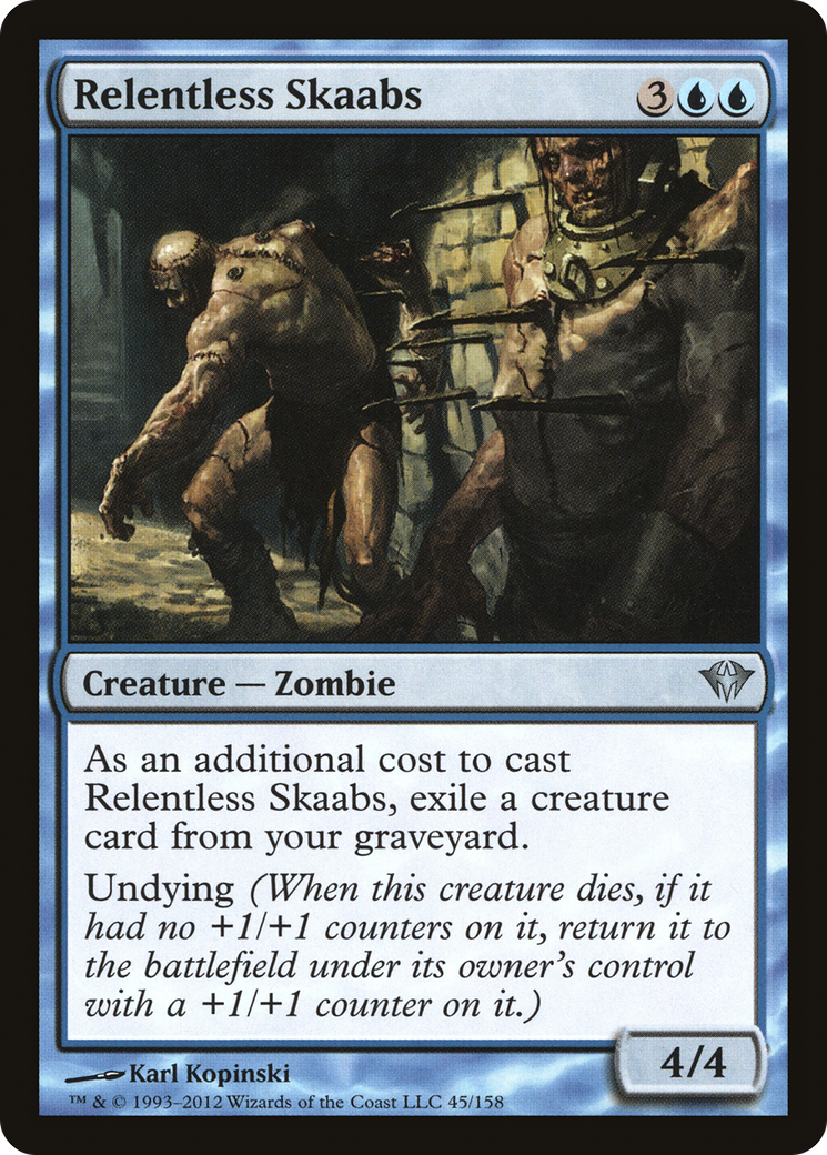 Relentless Skaabs (DKA-045) - Dark Ascension Foil