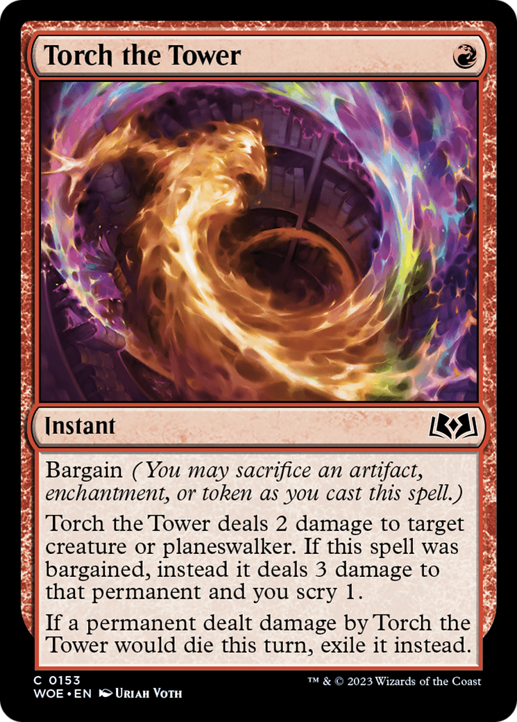 Torch the Tower (WOE-153) - Wilds of Eldraine Foil
