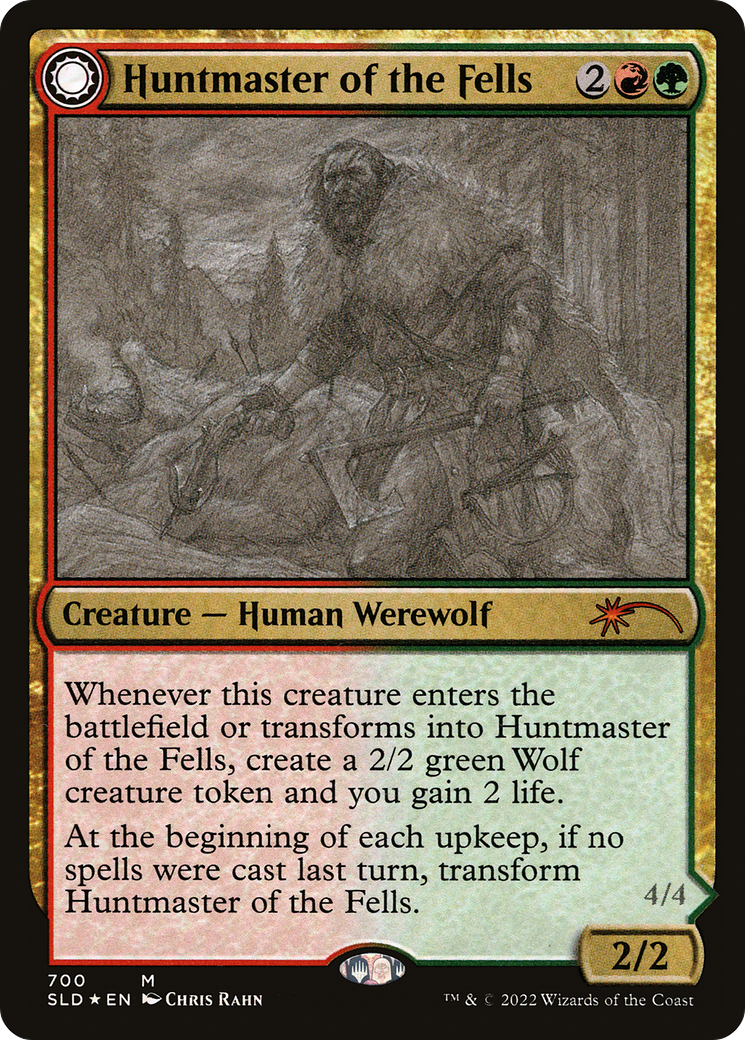 Huntmaster of the Fells // Ravager of the Fells (SLD-700) - Secret Lair Drop Foil