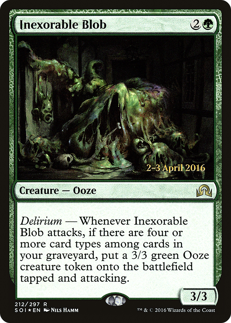 Inexorable Blob (PRE-212S) - Shadows over Innistrad Promos Foil