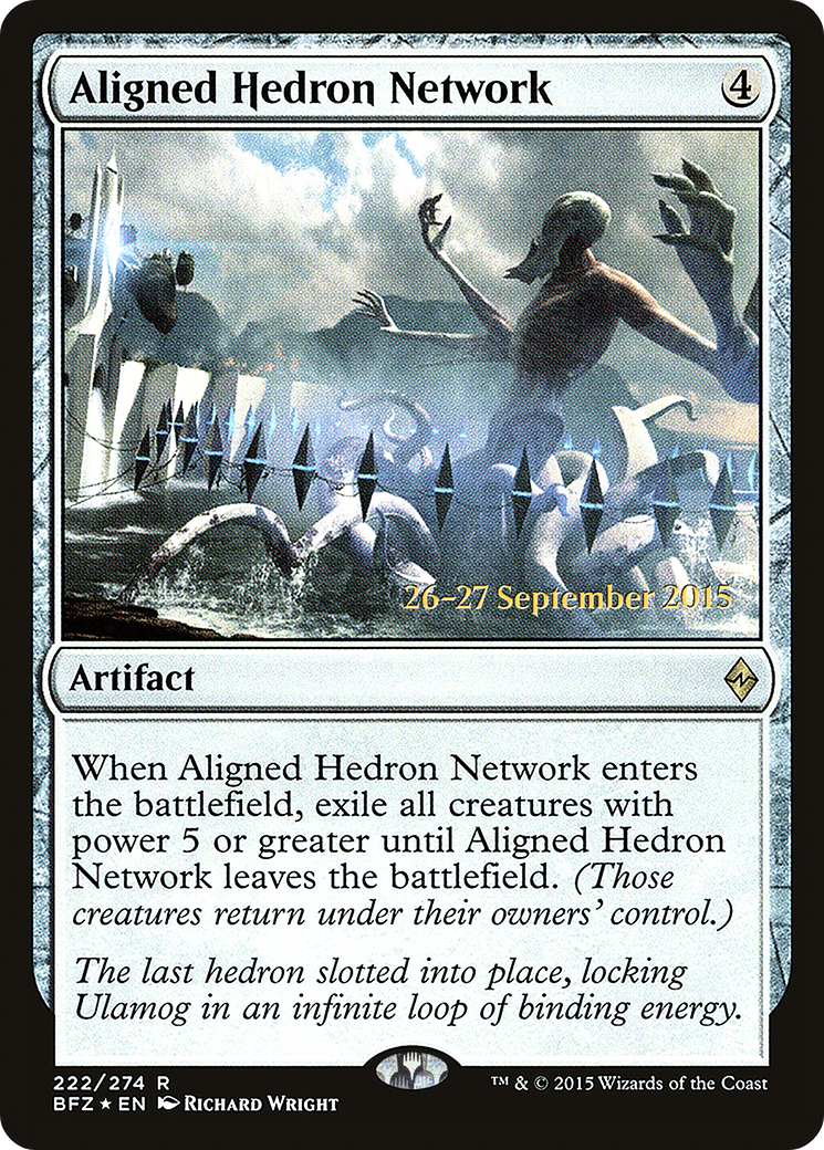 Aligned Hedron Network (PRE-222S) - Battle for Zendikar Promos Foil