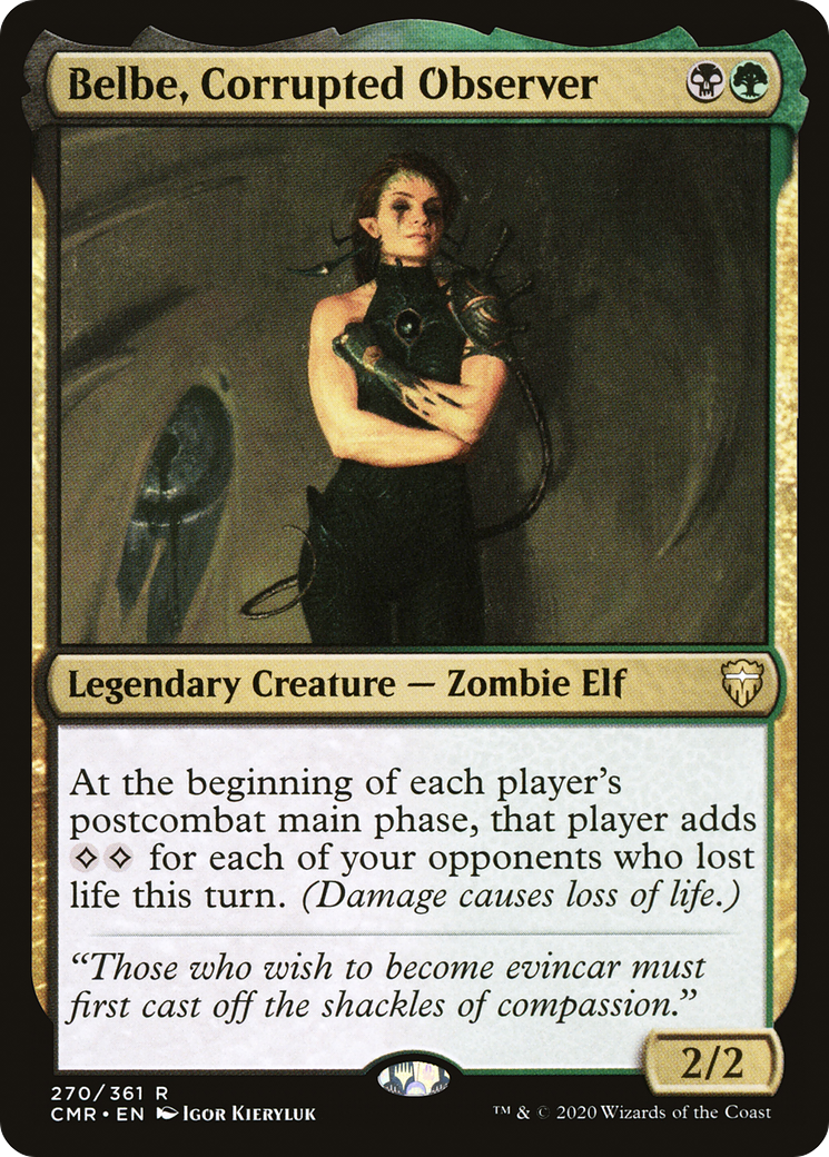 Belbe, Corrupted Observer (CMR-270) - Commander Legends Foil