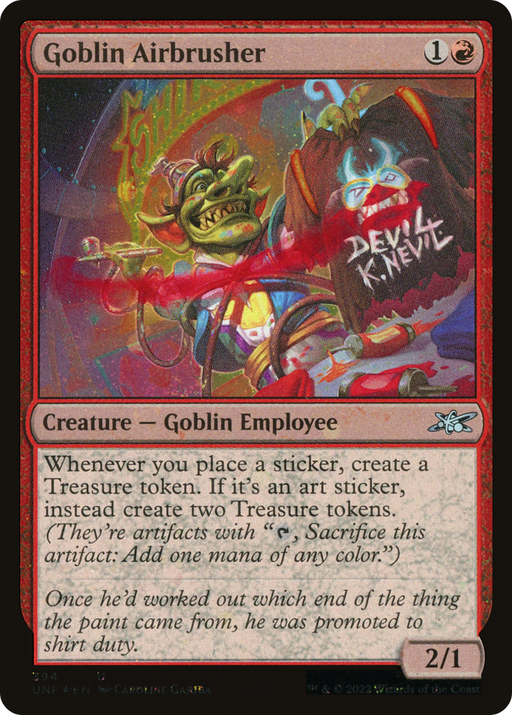 Goblin Airbrusher (UNF-394) - Unfinity Foil
