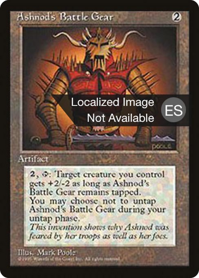 Ashnod's Battle Gear (4BB-) - Fourth Edition Foreign Black Border