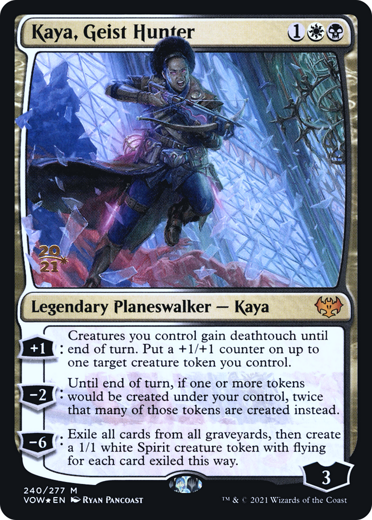 Kaya, Geist Hunter (PRE-240) - Innistrad: Crimson Vow Promos Foil