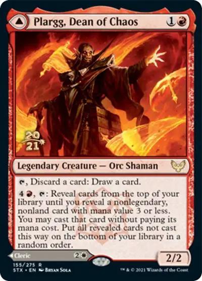 Plargg, Dean of Chaos // Augusta, Dean of Order (PRE-155S) - Strixhaven: School of Mages Promos Foil