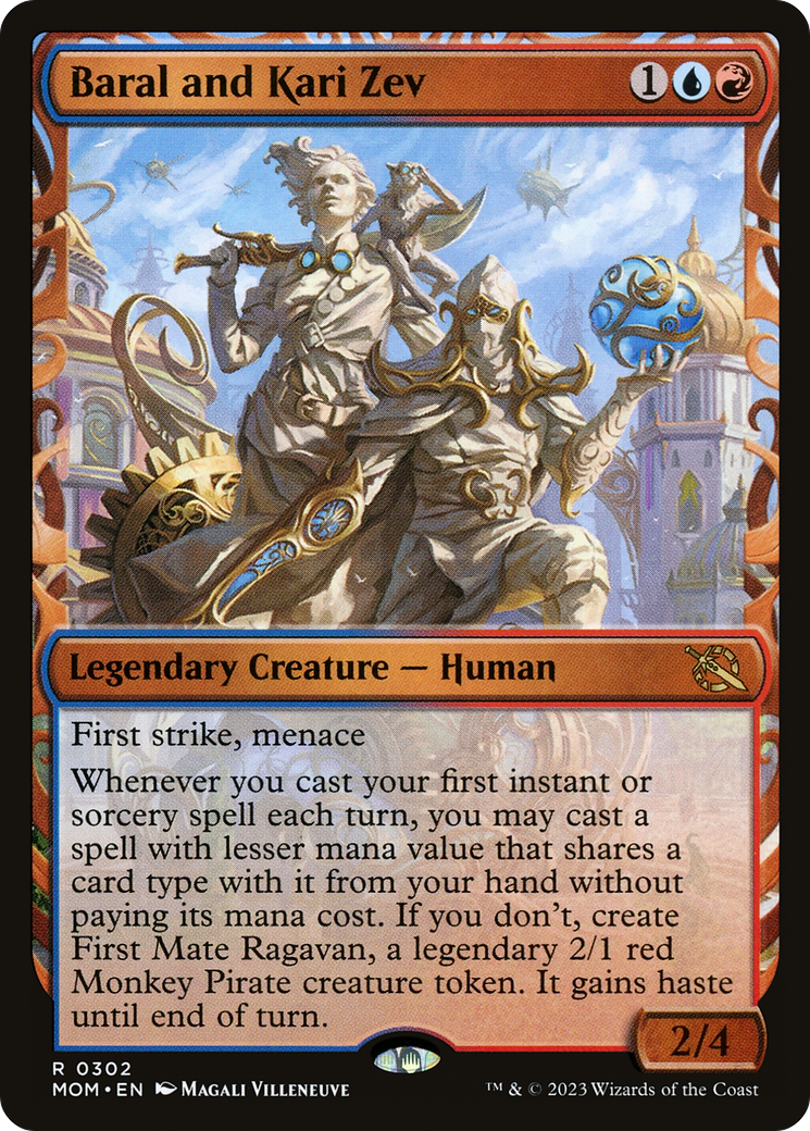 Baral and Kari Zev (MOM-302) - March of the Machine: (Showcase) Foil