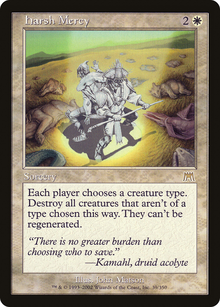 Harsh Mercy (ONS-039) - Onslaught Foil