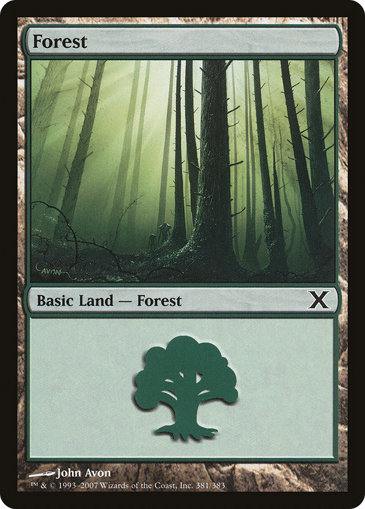 Forest (10E-381) - Tenth Edition Foil