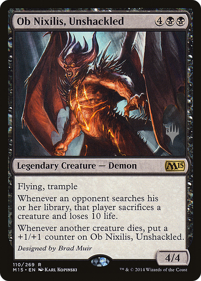 Ob Nixilis, Unshackled (PPZNR-110P) - Magic 2015 Promos