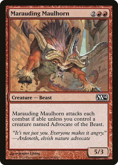 Marauding Maulhorn (M14-145) - Magic 2014