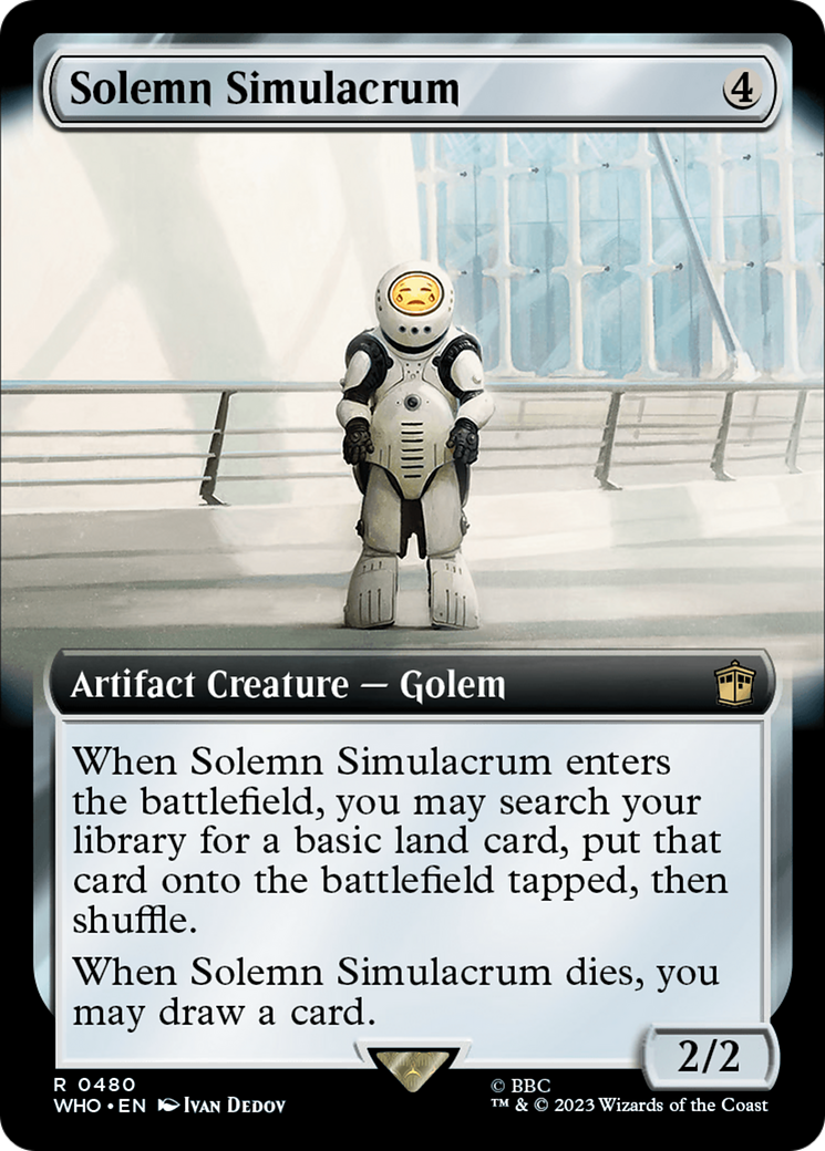 Solemn Simulacrum (WHO-480) - Doctor Who: (Extended Art) Foil