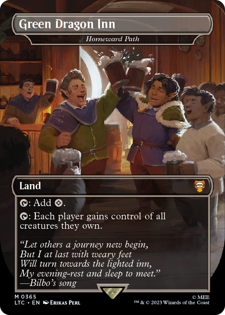 Homeward Path (LTC-365) - Tales of Middle-earth Commander / Green Dragon Inn (Borderless) Foil
