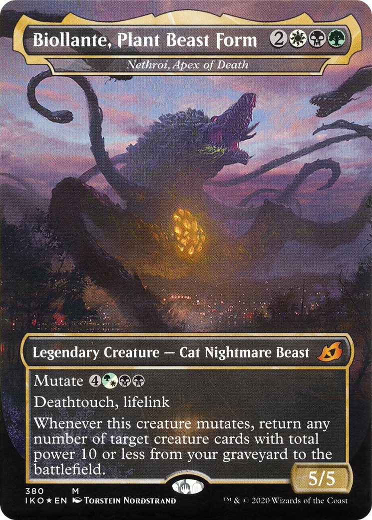 Nethroi, Apex of Death (IKO-380) - Ikoria: Lair of Behemoths / Biollante, Plant Beast Form (Borderless) Foil