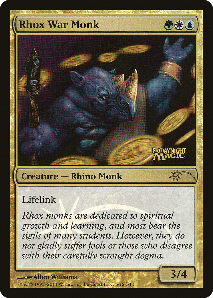 Rhox War Monk (FNM-006) - Friday Night Magic 2011 Foil