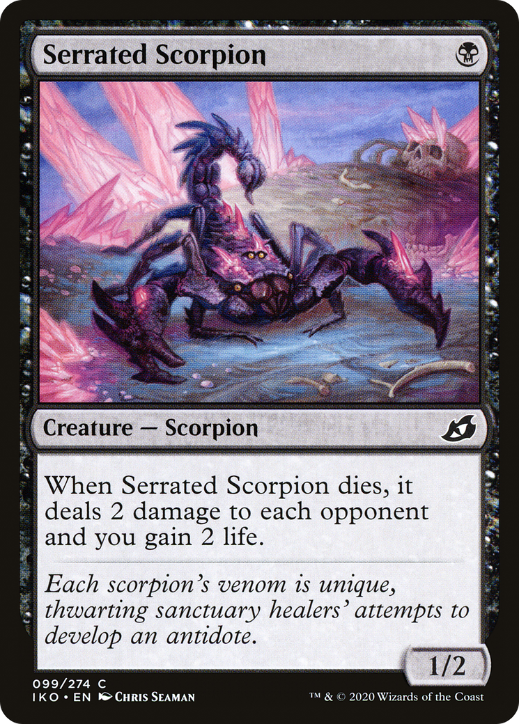 Serrated Scorpion (IKO-099) - Ikoria: Lair of Behemoths Foil