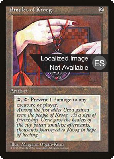 Amulet of Kroog (4BB-) - Fourth Edition Foreign Black Border
