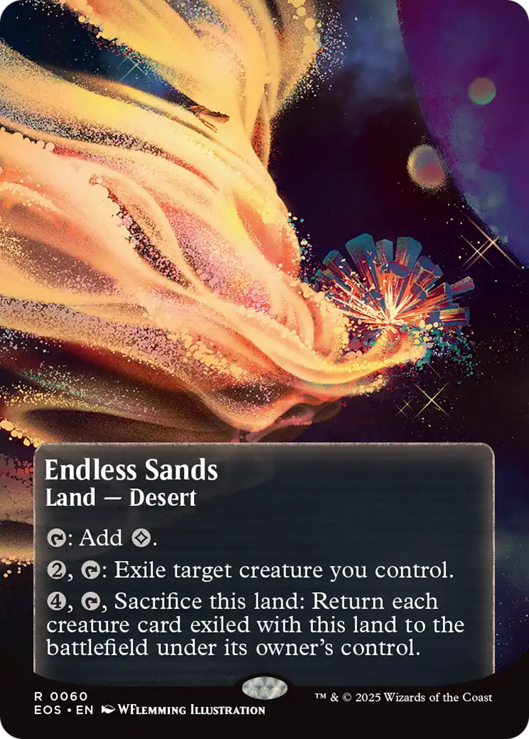 Endless Sands (0060) (Borderless) (Galaxy Foil) (EOS-060) - Edge of Eternities: Stellar Sights