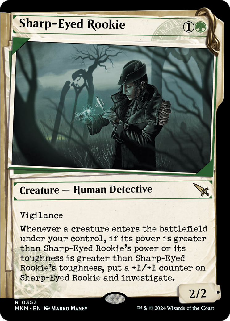 Sharp-Eyed Rookie (MKM-353) - Murders at Karlov Manor: (Showcase)