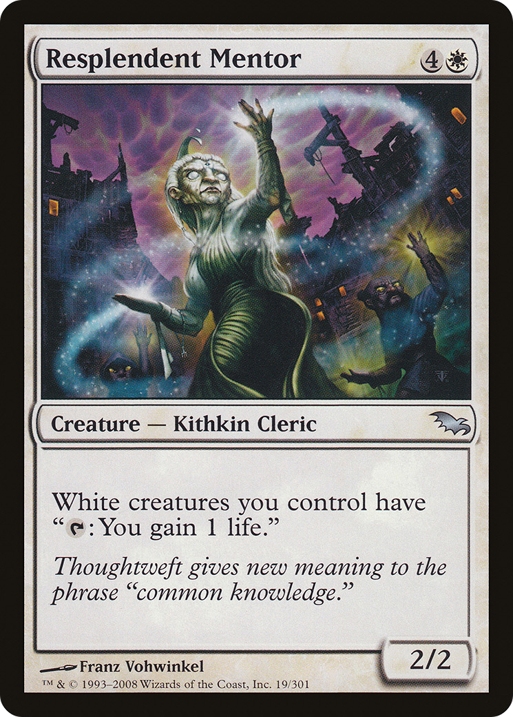 Resplendent Mentor (SHM-019) - Shadowmoor Foil