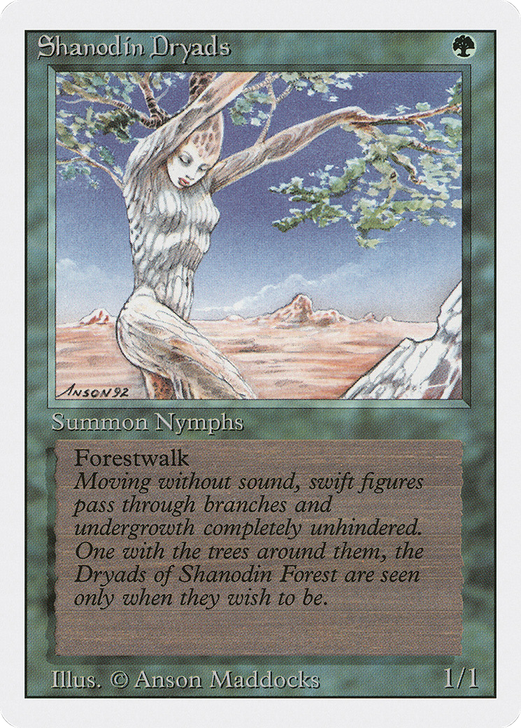 Shanodin Dryads (3ED-216) - Revised Edition