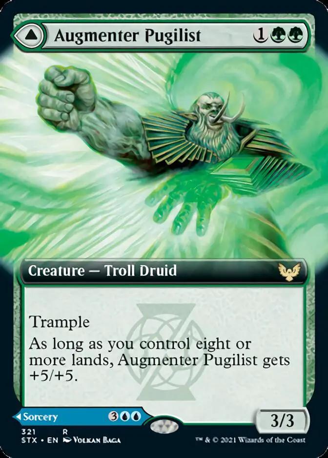 Augmenter Pugilist // Echoing Equation (STX-321) - Strixhaven: School of Mages: (Extended Art) Foil
