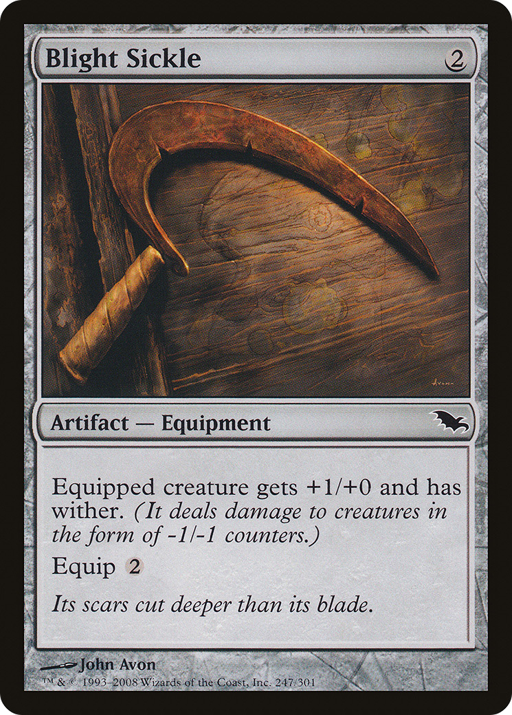 Blight Sickle (SHM-247) - Shadowmoor Foil
