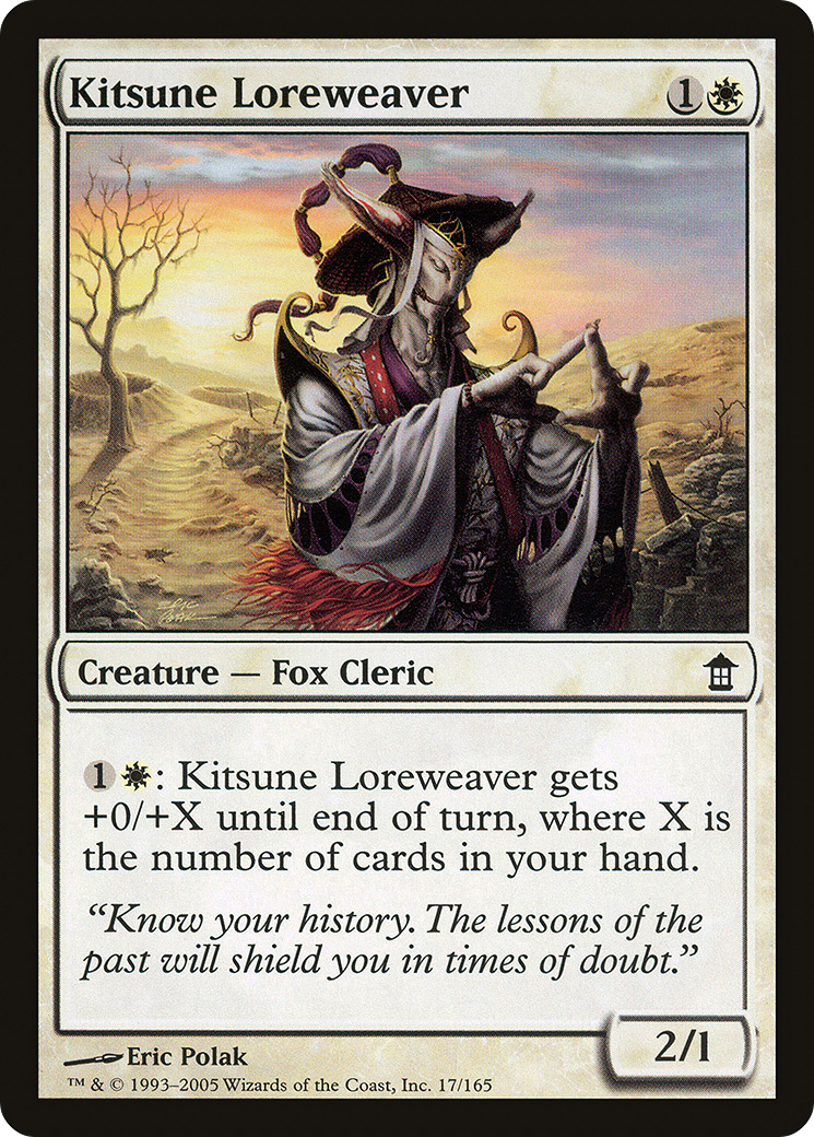 Kitsune Loreweaver (SOK-017) - Saviors of Kamigawa Foil
