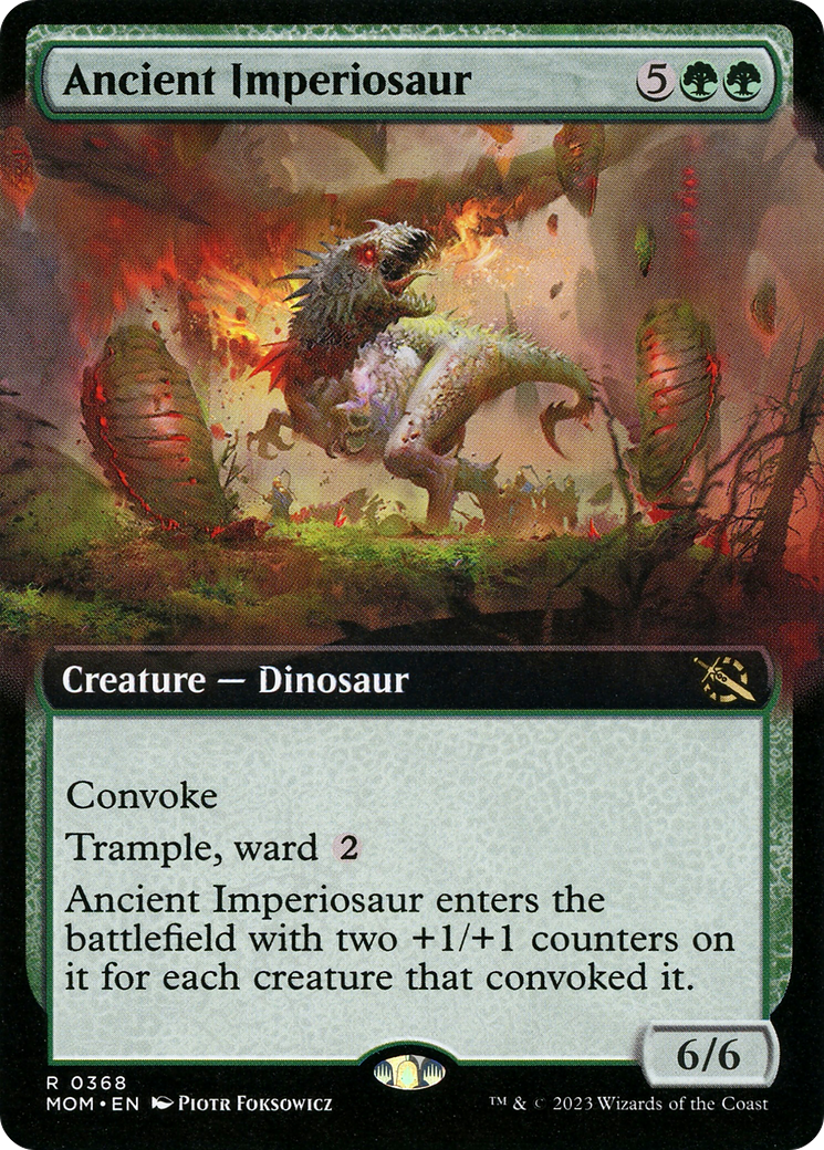 Ancient Imperiosaur (MOM-368) - March of the Machine: (Extended Art) Foil