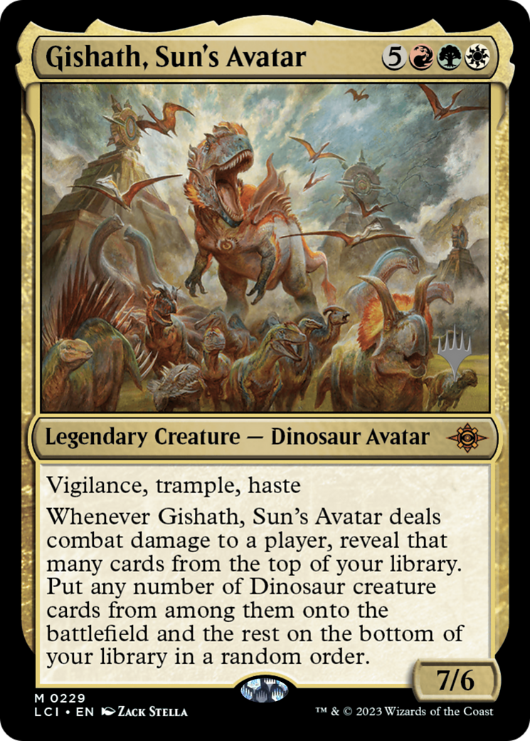Gishath, Sun's Avatar (PPLCI-229) - The Lost Caverns of Ixalan Promos Foil