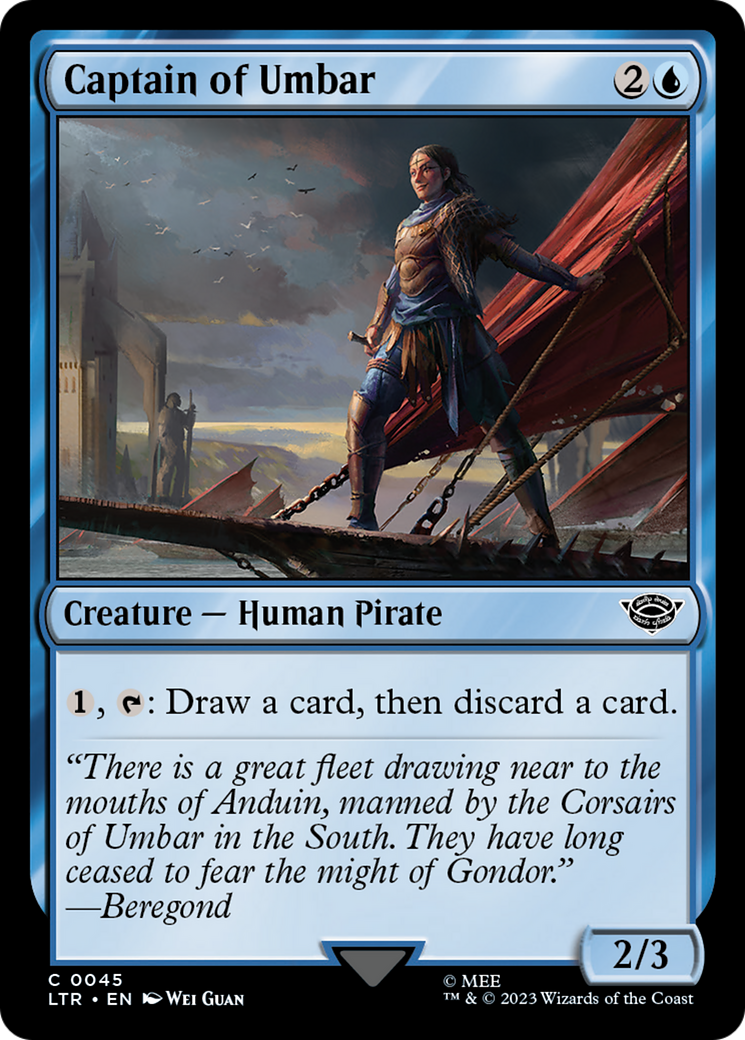 Captain of Umbar (LTR-045) - The Lord of the Rings: Tales of Middle-earth Foil