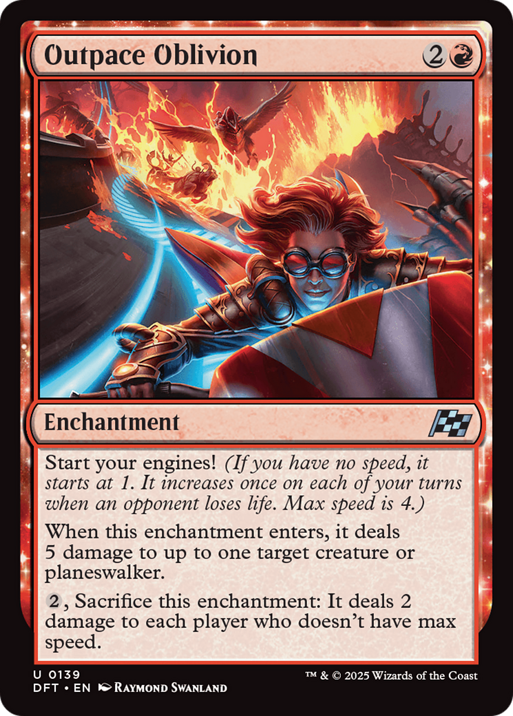 Outpace Oblivion (DFT-139) - Aetherdrift: (enchantment) Foil