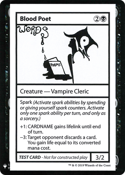 Blood Poet (CMB1-) - Mystery Booster Playtest Cards 2019