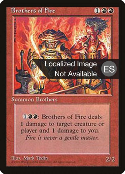 Brothers of Fire (4BB-) - Fourth Edition Foreign Black Border