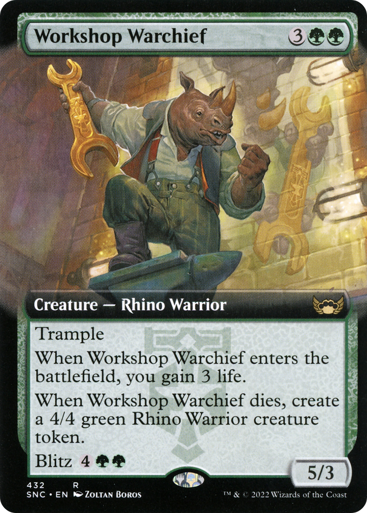 Workshop Warchief (SNC-432) - Streets of New Capenna: (Extended Art) Foil